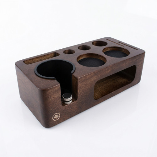 Tamper station 4Barista 51/54 mm | σκούρο ξύλο καρυδιάς