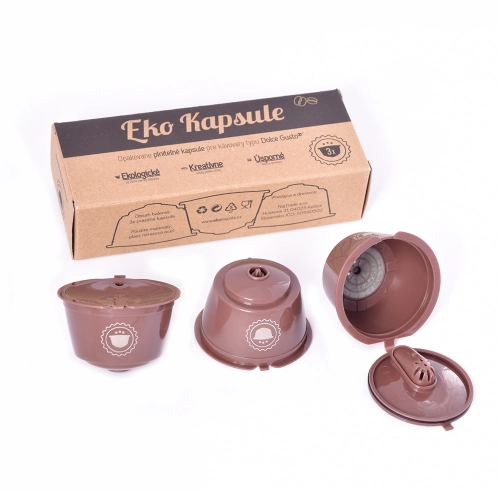 Επαναχρησιμοποιούμενες κάψουλες ECO για Dolce Gusto® - 3 τεμ