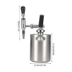 Nitro Cold Brew 2L ανοξείδωτο ατσάλι Mini βαρέλι 4Barista