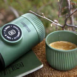 Wacaco Nanopresso (πράσινο βρύα) + σκληρό κέλυφος - Μεταχειρισμένο